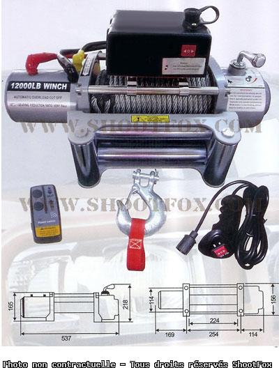 TREUIL ELECTRIQUE 24V - 5440 kg - a Télécommande