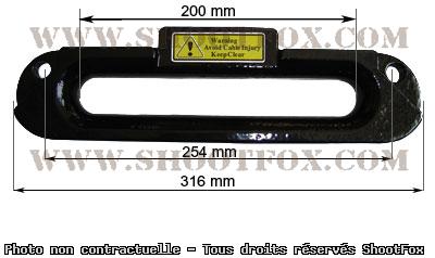 Ecubier acier pour treuil 4x4
