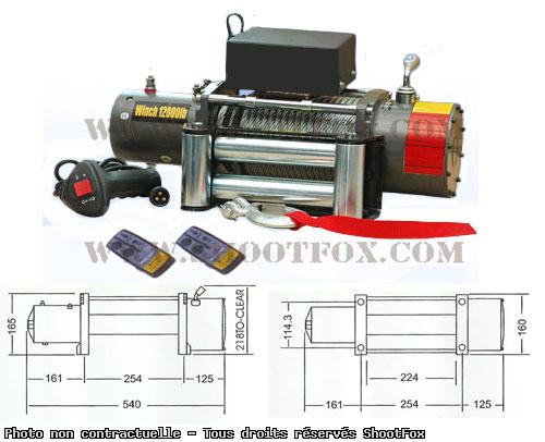 TREUIL ELECTRIQUE 12V - 5440 kg - a Télécommande